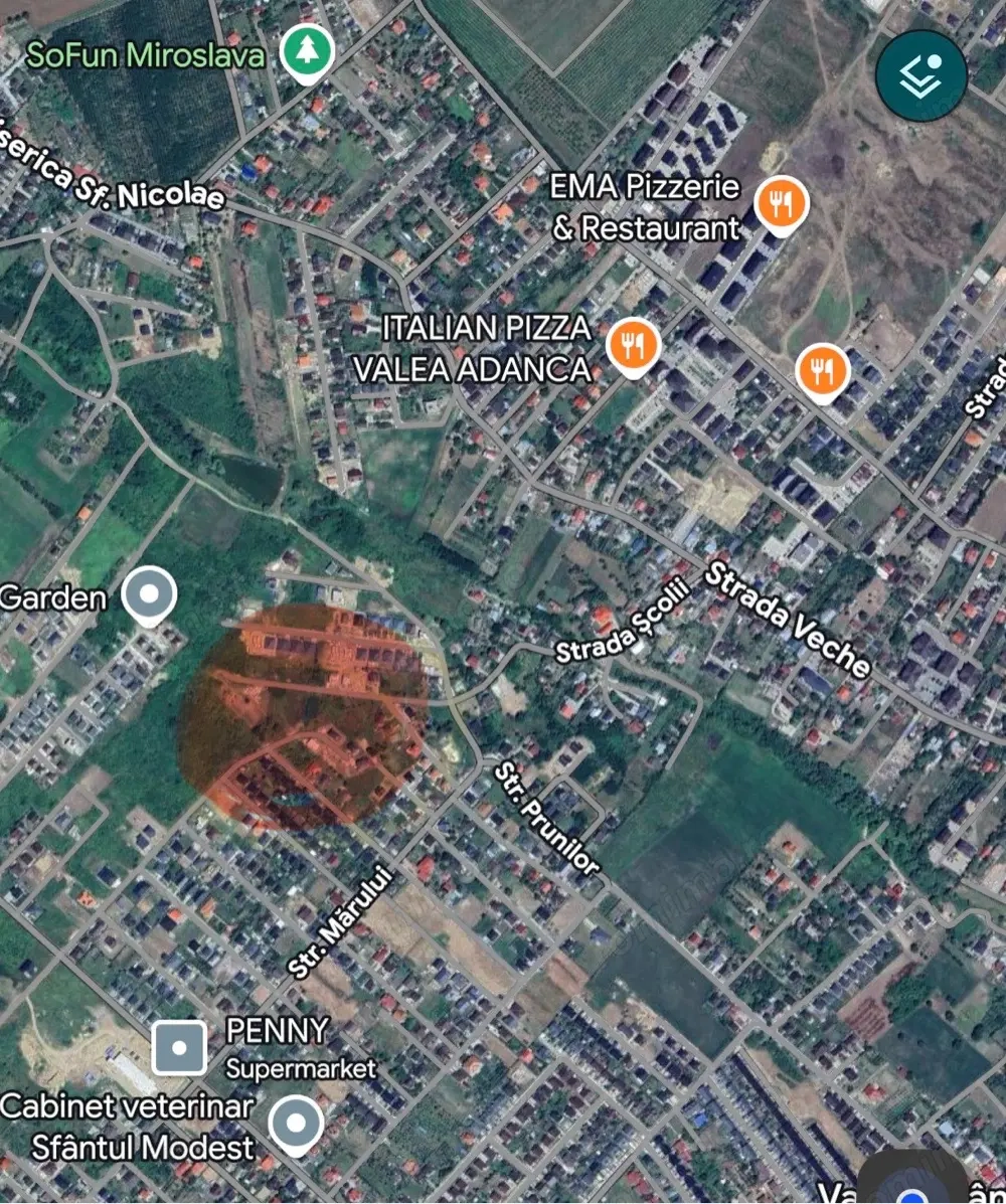 Teren intravilan 1000 mp Miroslava Valea Adâncă