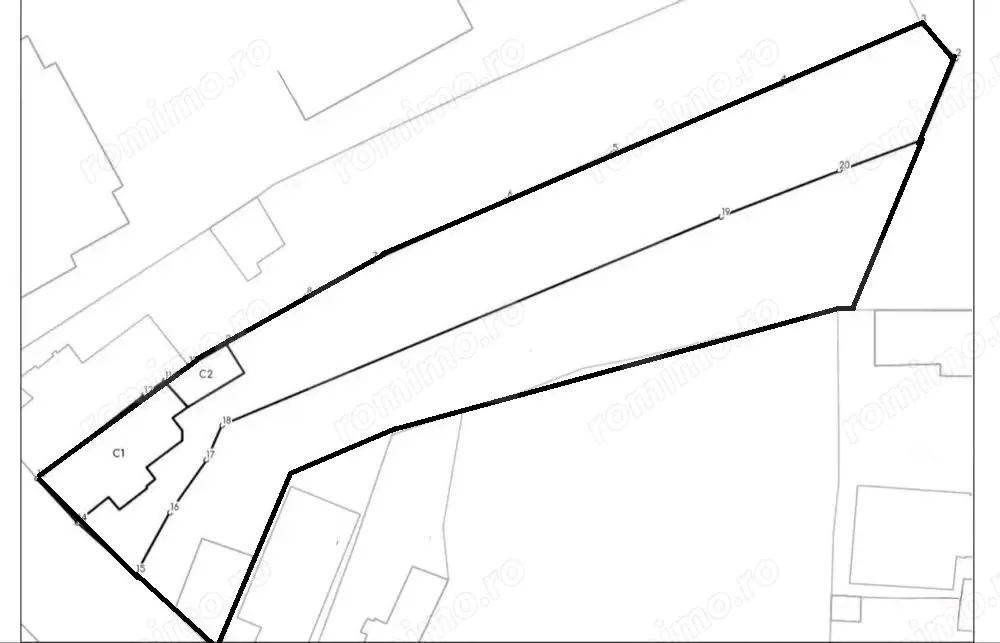 Teren 1900 mp, 25ml deschidere, zona Ultracentral