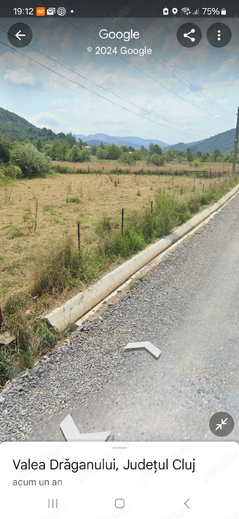 Vand teren in Valea Draganului