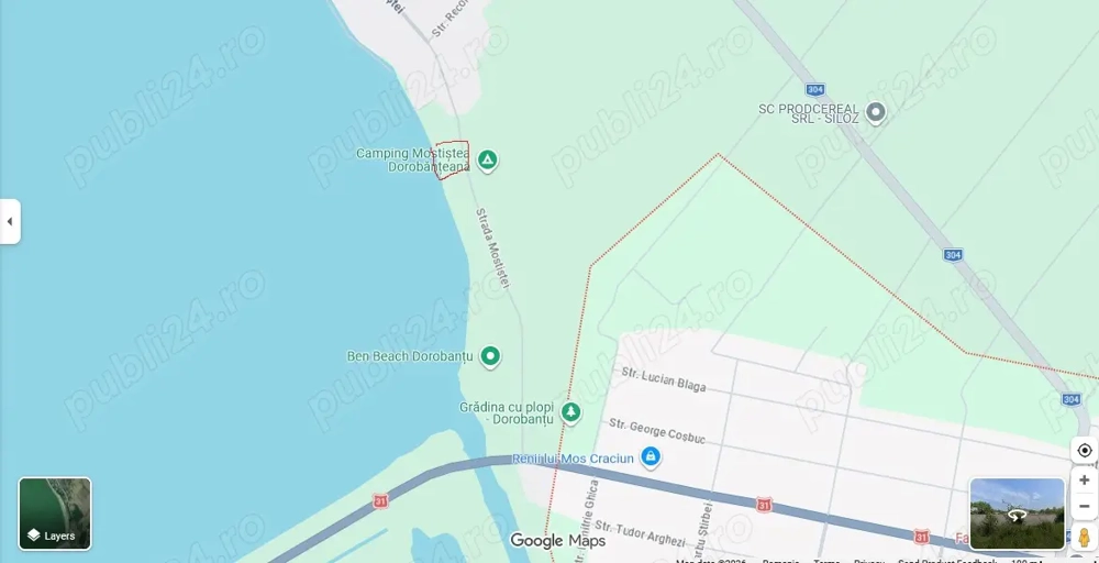 Teren pe malul Lacului Mostistea la 80 km de Bucuresti  sau  schimb  variante  Bucuresti- Ilfov 