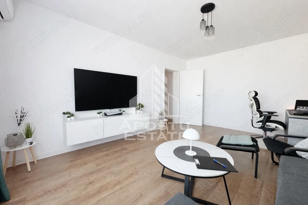 Apartament 2 camere decomandat, 57mp utili+ 8mp balcon -Giroc