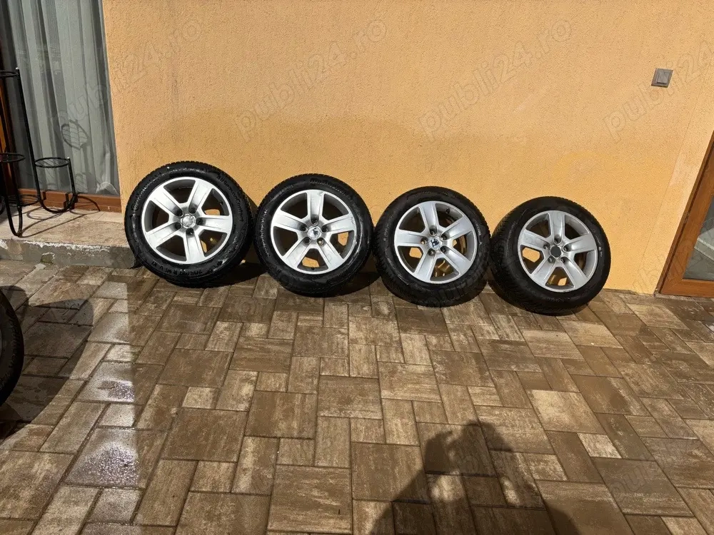 jante  cu cauciucuri continental aproale noi205/55/16 wv skoda audi