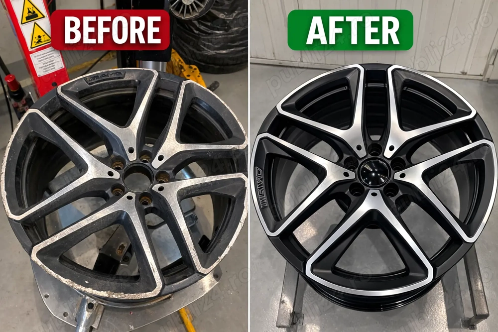Reconditionare jante aliaj – sablare, sudura, vopsire, Diamond Cut