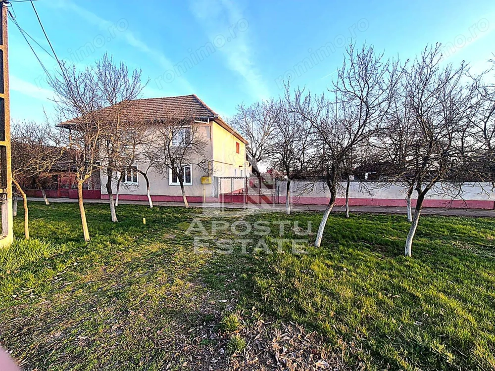 Casă individuală cu etaj, teren 3000 mp, grădină și solar – Satchinez