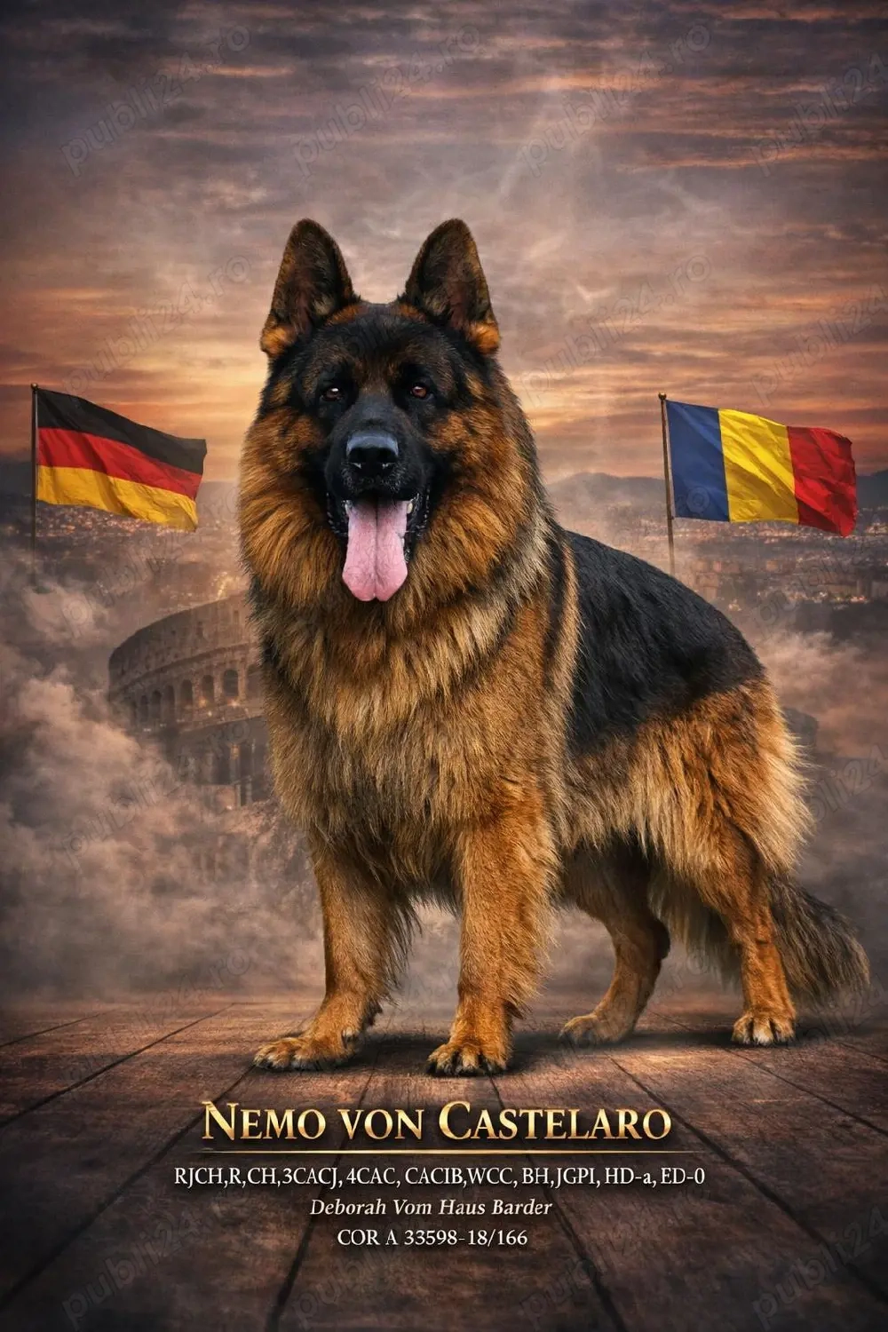 Ciobanesc german par lung pentru monte !