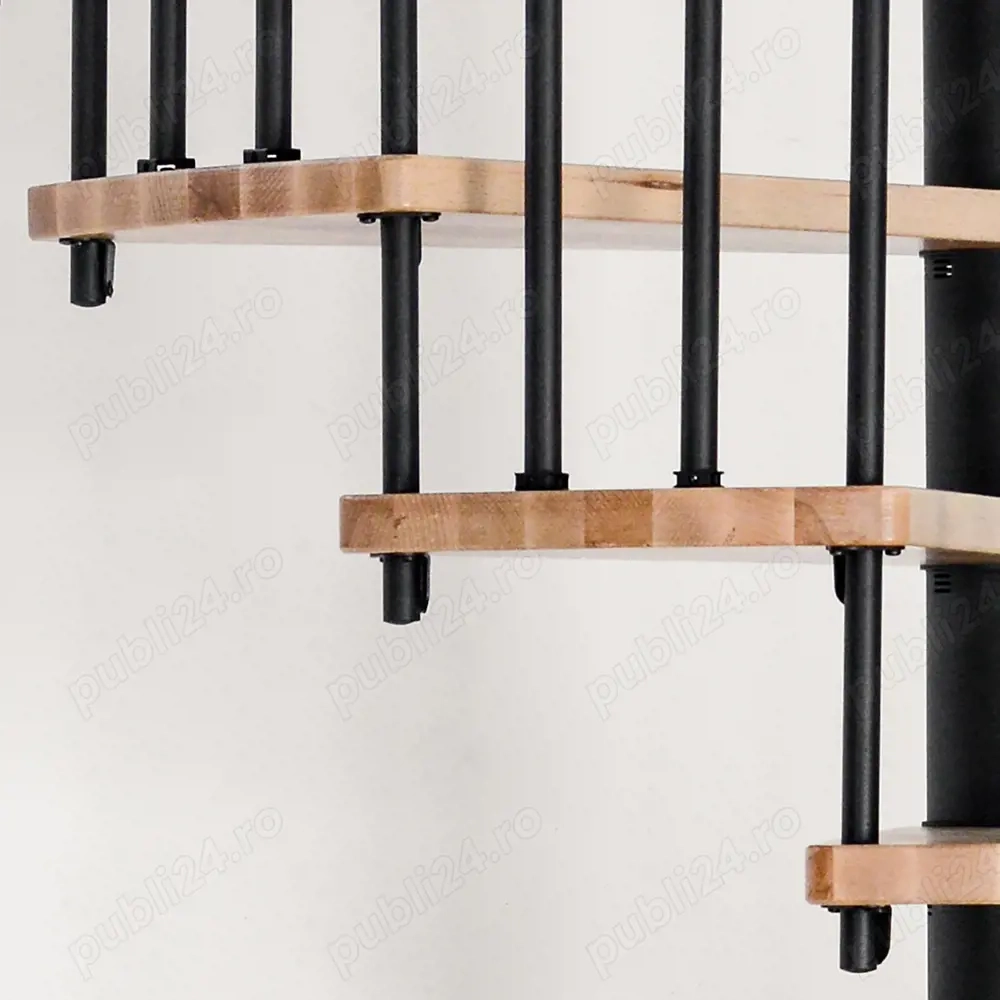 Scara Spiralis - spirala lemn masiv fag sau stejar, kit