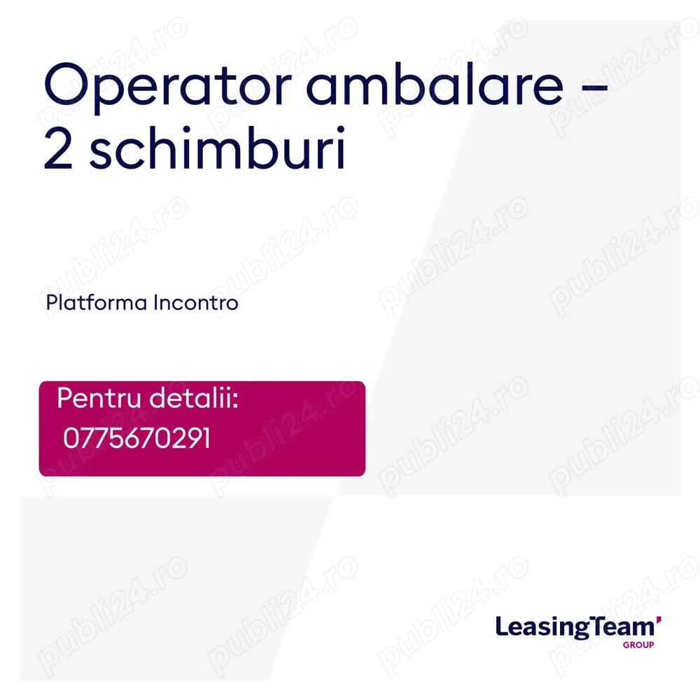 Ambalator mobilier- 2 schimburi