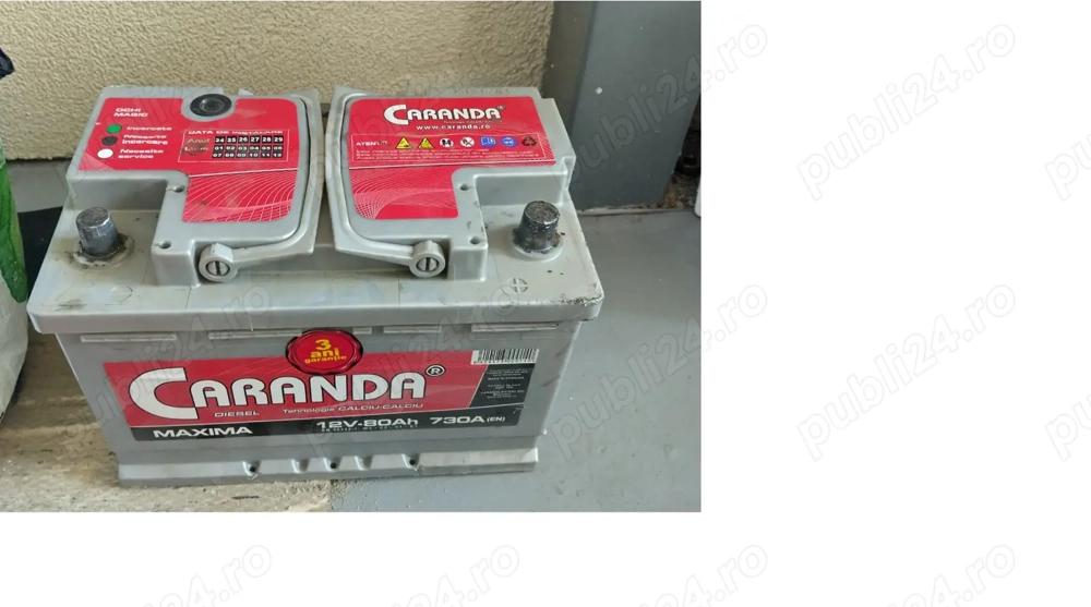 Vand baterie auto 12V 80Ah 730A CARANDA MAXIMA