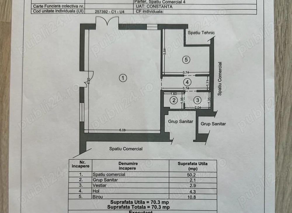 Inchiriez spatiu comercial 70 mp - Boreal Plus