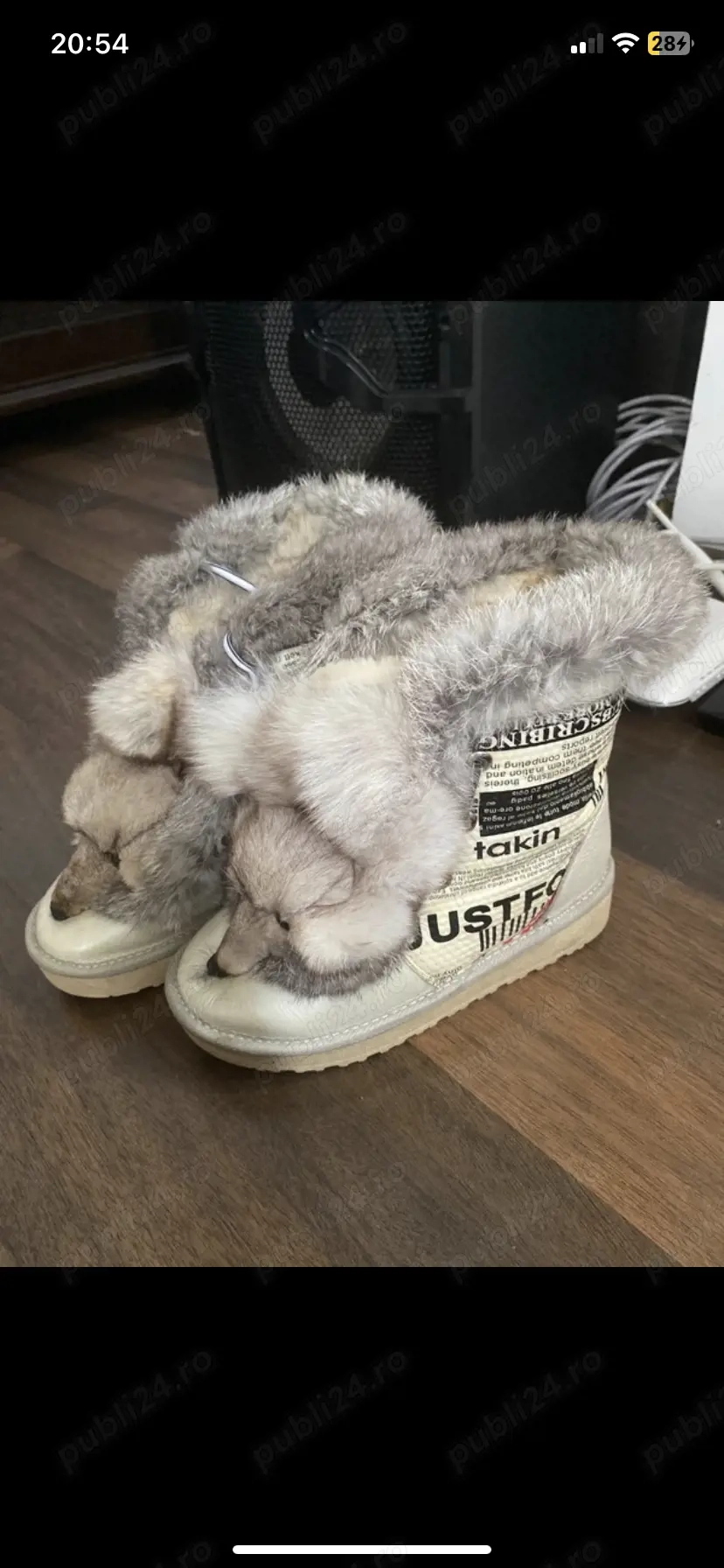 Cizme 36 blana naturala 