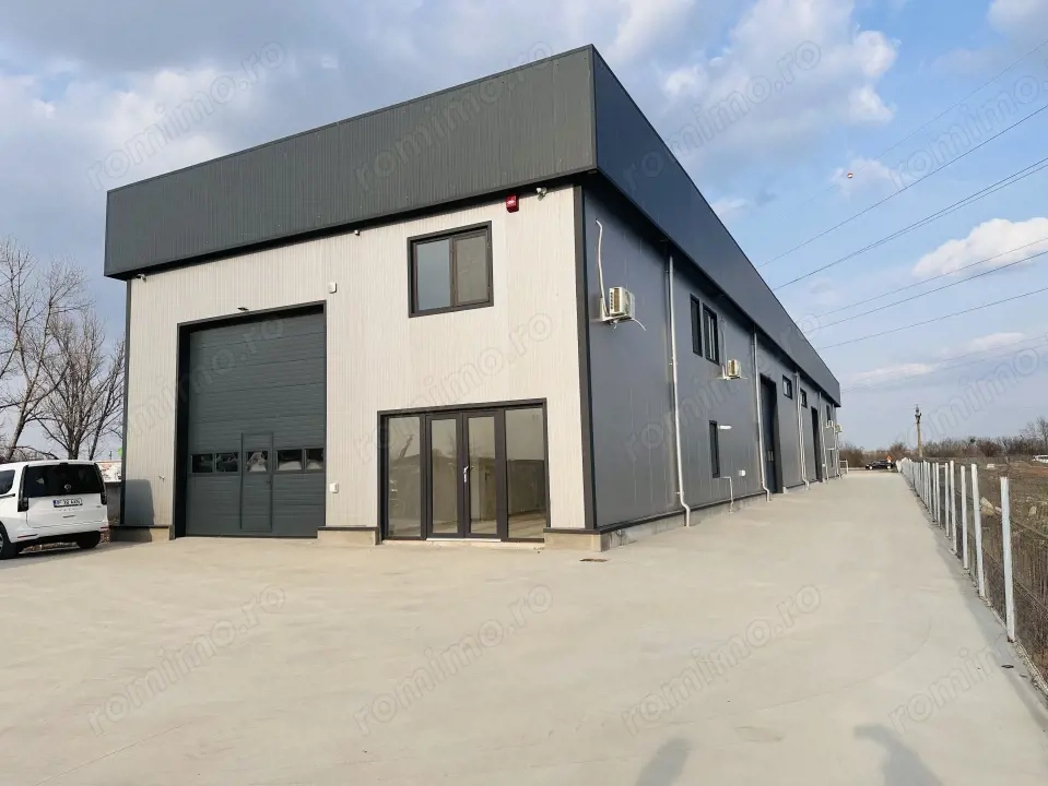 Hala industriala nouă, 386 mp, teren 900 mp, Domnești-Centura