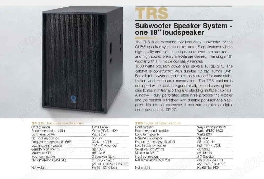 Set Line Array Qube