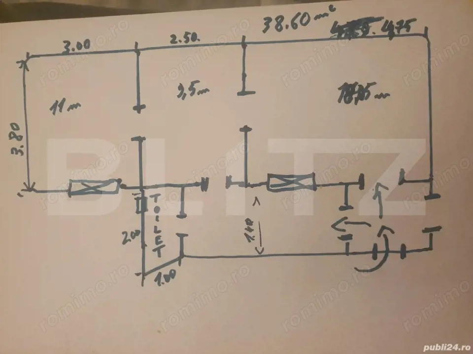 Apartament 3 camere, 39 mp, zona Iosefin