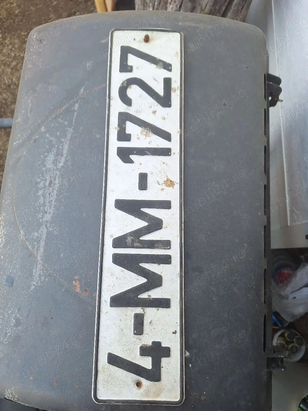 Plăcuță auto inmatriculare vintage