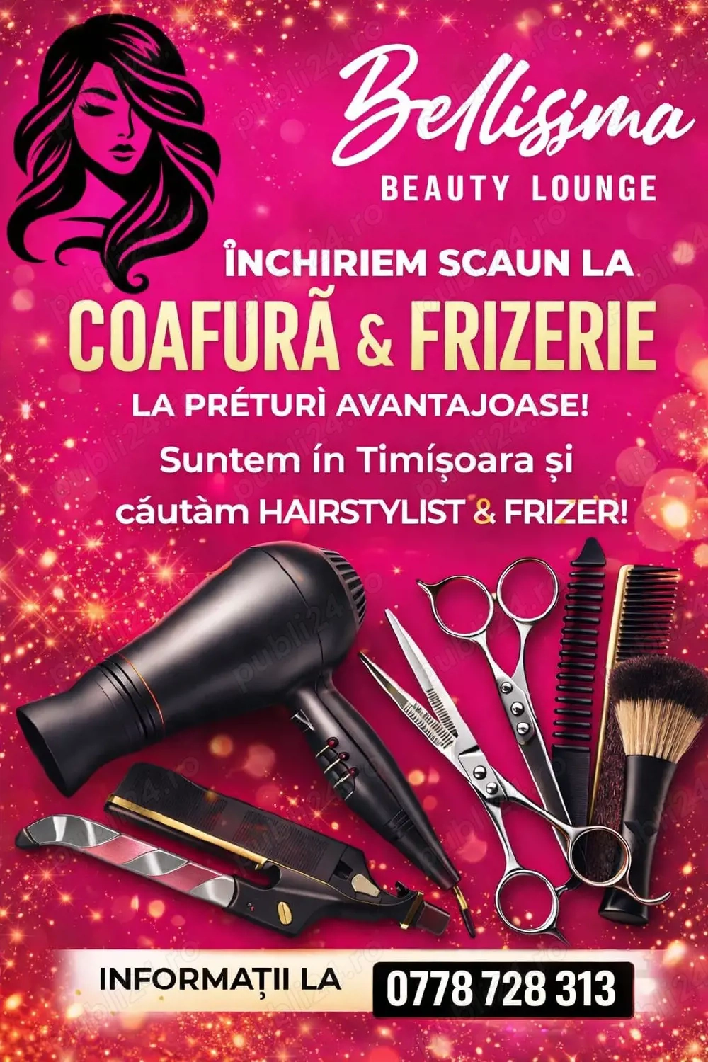 Salon de înfrumusețare cauta colegi!