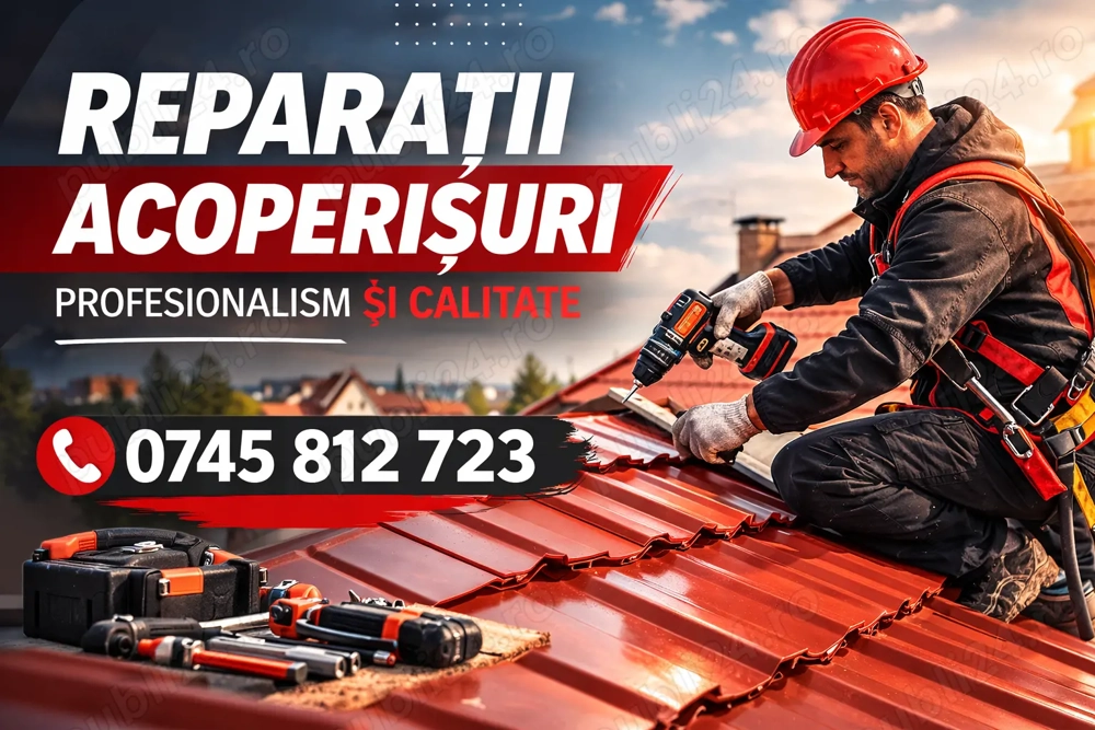 Reparații Acoperișuri Bilka Constanța | Montaj Țiglă Metalică + Urgențe
