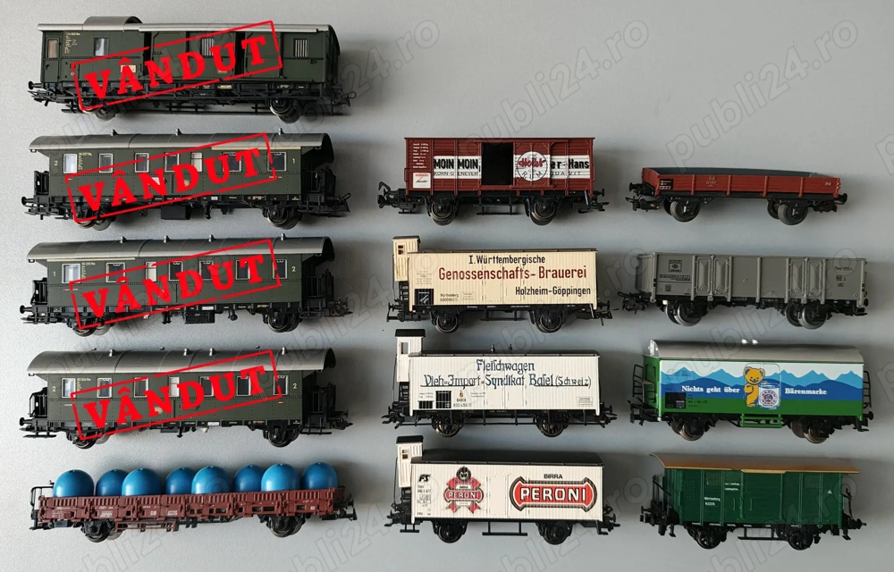 Vagoane trenulet electric Marklin, H0