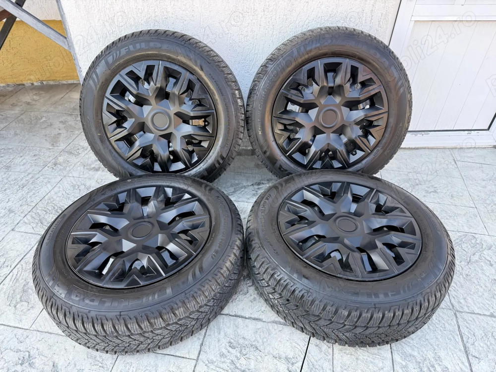 Set roti iarna 205/60 R16 Fulda DOT 2024 + jante 16 5x114.3 Hyundai Kia Toyota Nissan Mazda