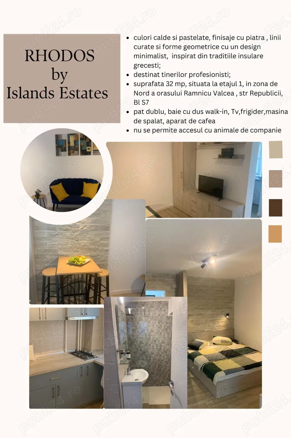 Garsoniera "Rhodos" -zona Nord Ramnicu Valcea