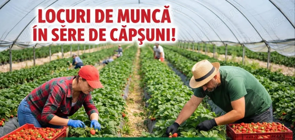 Cautam cupluri la  cules de capsuni 