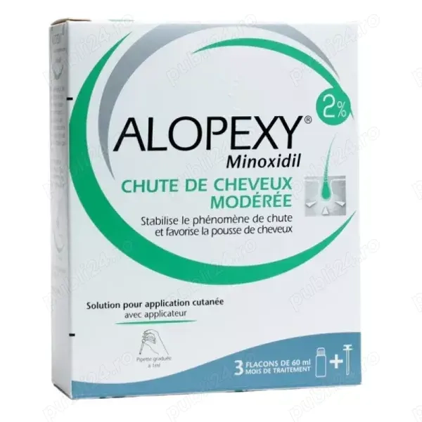 Alopexy Minoxidil  2%, soluţie cutanată, 20mg ml, 1 flacon x 60 ml, Pierre Fabre