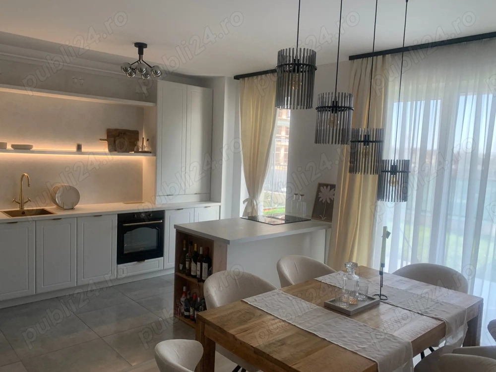 Proprietar, închiriez apartament 2 camere cu grădină proprie   Complex Denya Forest