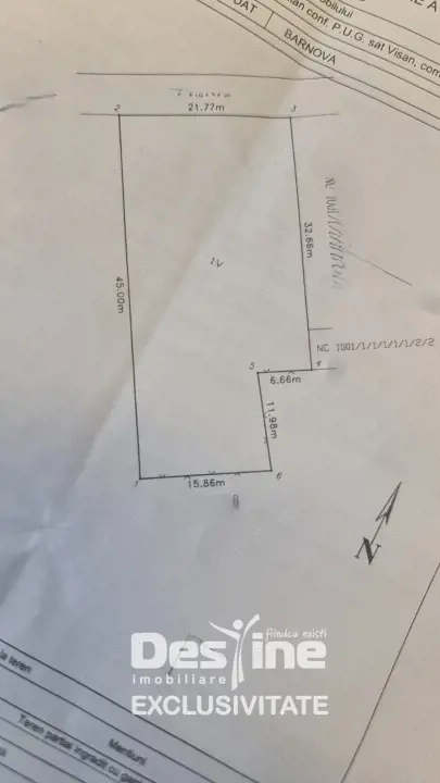 COMISION 0% CUMPARATOR Teren intravilan 900 mp3 toate utilitățile - Vișani