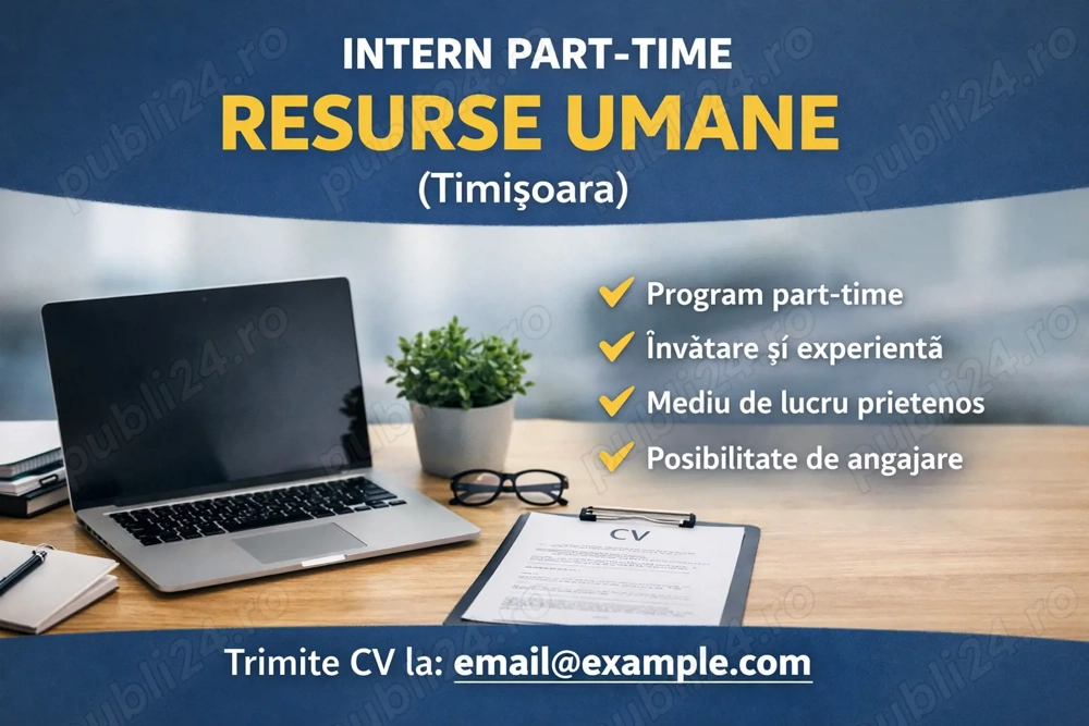 Trenkwalder Romania angajeaza: Intern Part-Time   Resurse Umane (Timișoara)