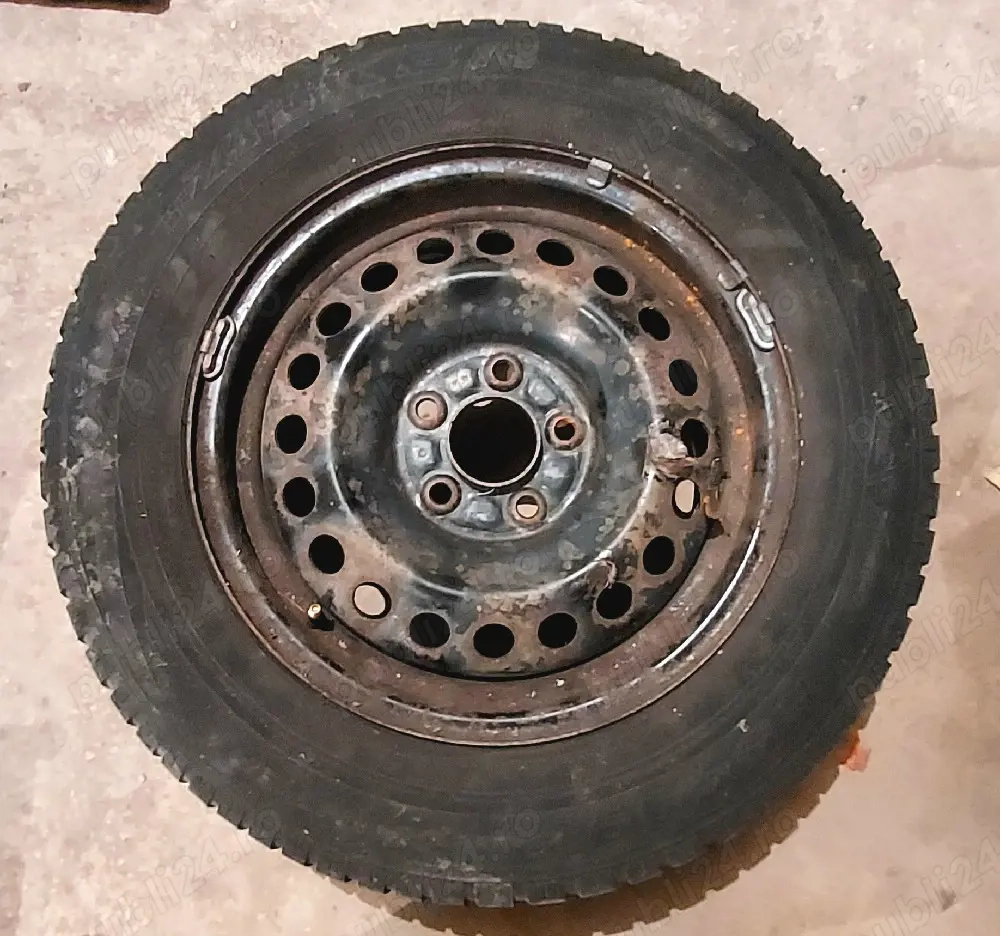 Jante tablă R16 + anvelope all season