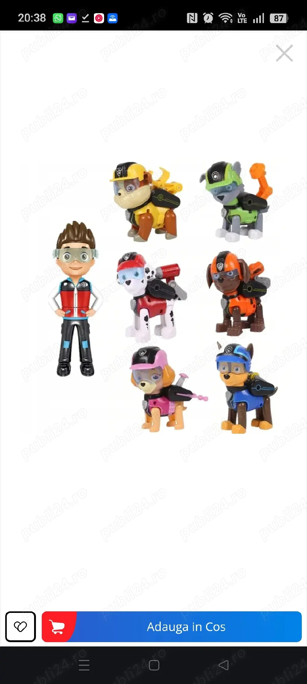 Paw Patrol  - 7 figurine patrula cățelușilor
