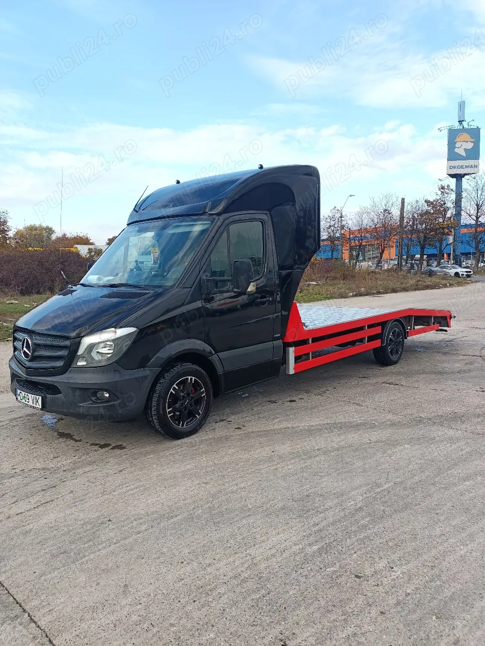 Vând Autoplatforma Mercedes Sprinter BA14 din 2018 euro 6, Motor de 3.0 V6 190 cp, pregătită de exte