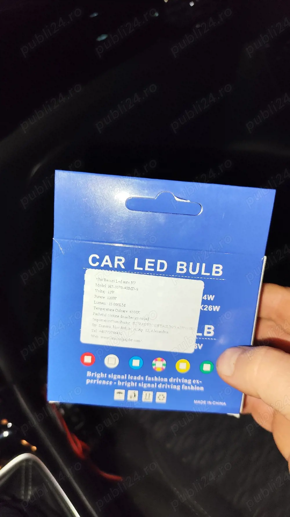 becuri auto led h7