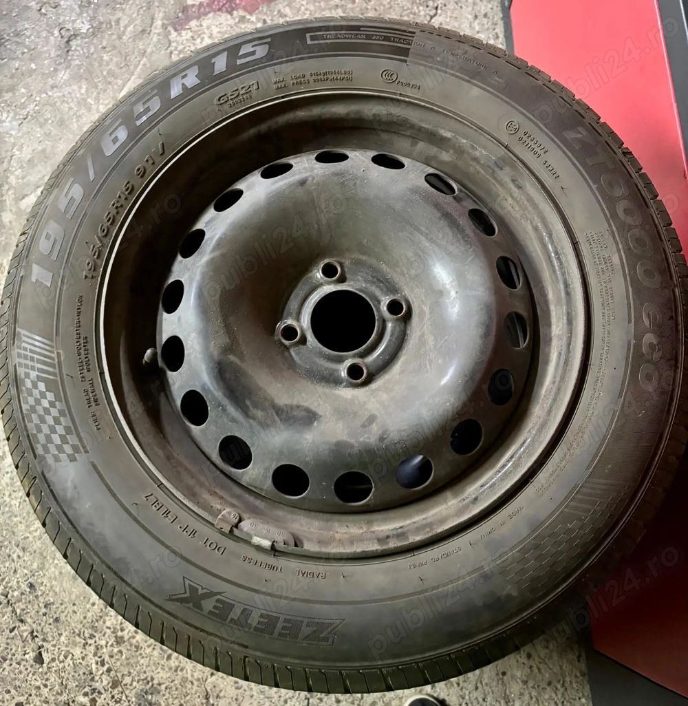 Anvelope de vara cu jante 195/65/R15 