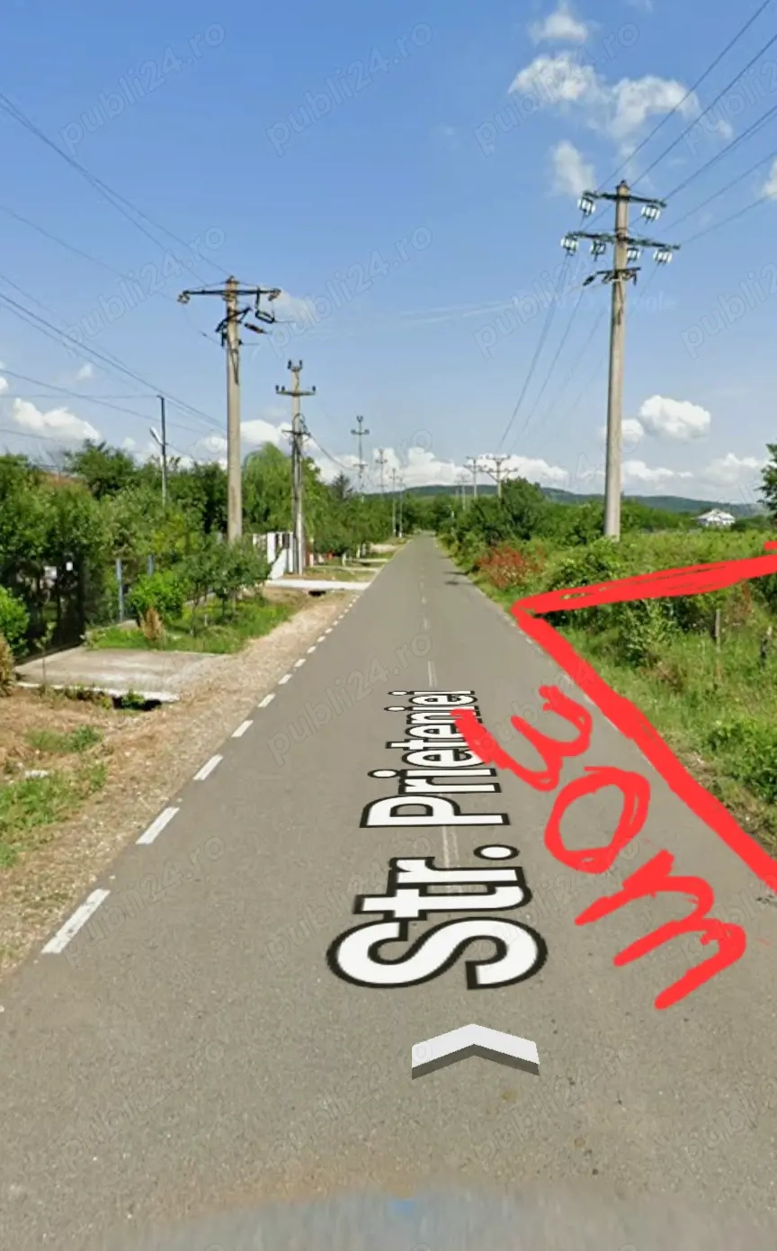 Teren intravilan construibil 1700 mp Ograzile ( Merei) deschidere 30 ml