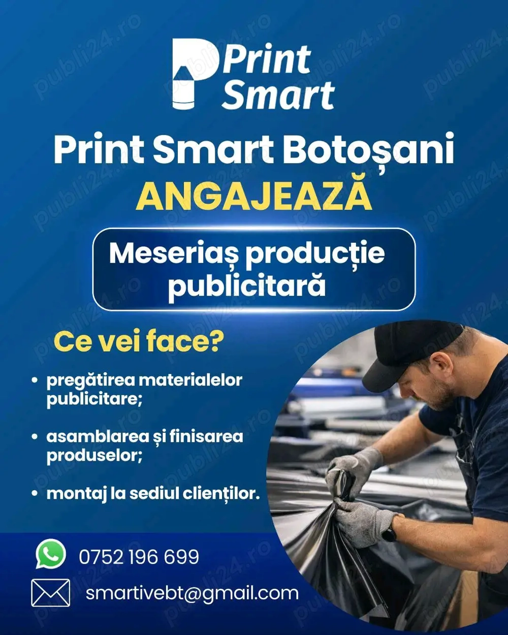 Meseriaș producție publicitara 