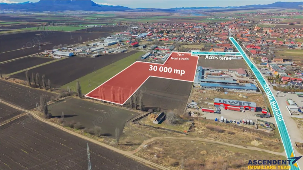 FILM! 30.000mp teren intravilan, Central, Halchiu, Brasov