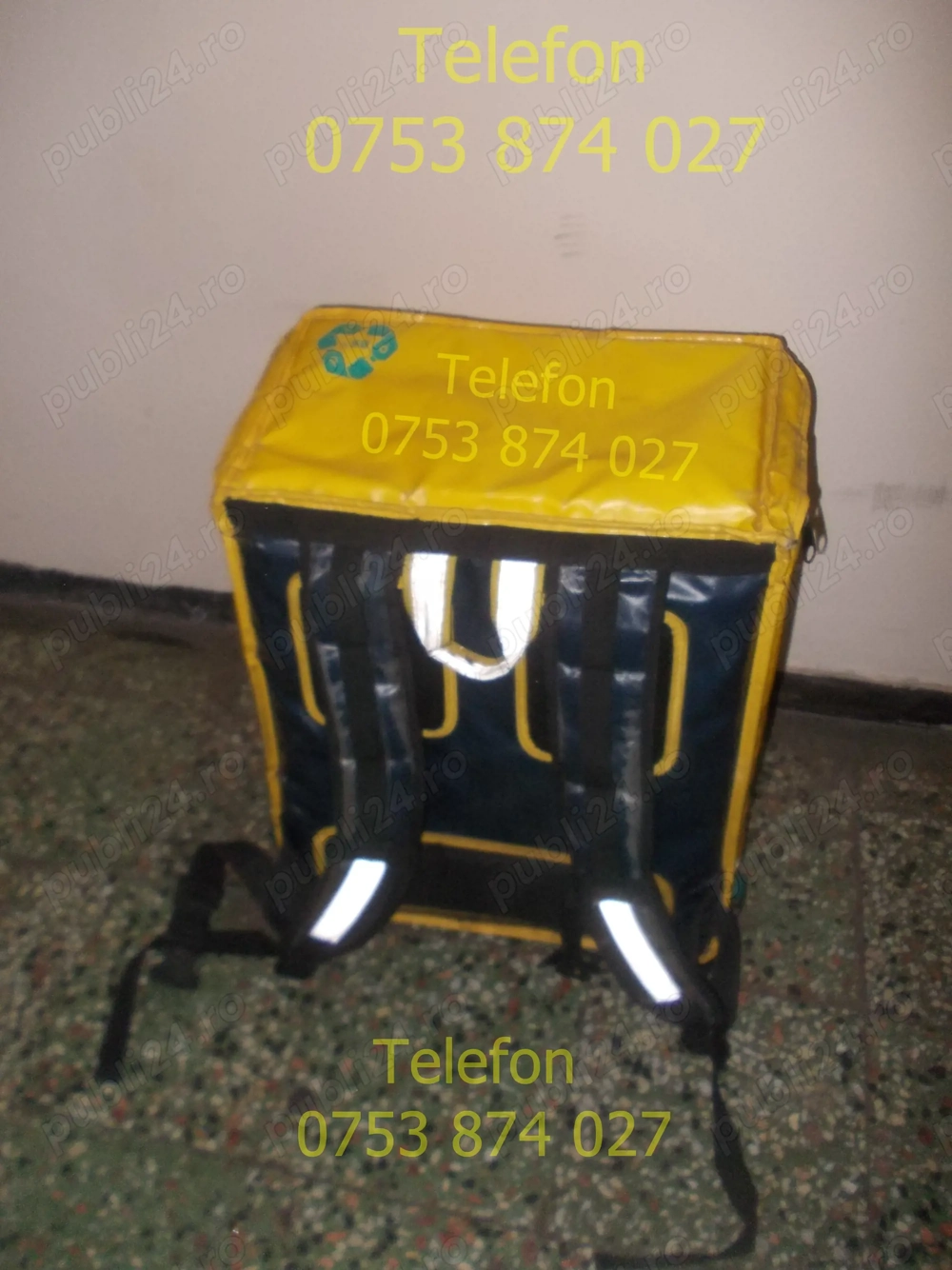 Geanta rucsac folosit Glovo 50 Lei,ghiozdan termoizolant,lada frigorifica transport alimente bauturi