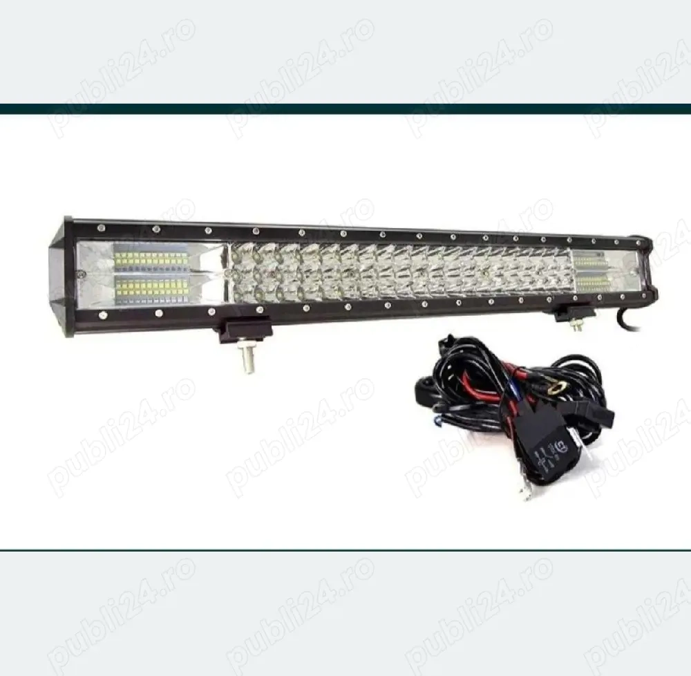 Led bar 23" 59cm 324w 3 randuri de led 7D Suv, Atv, Jeep gros rezistent ! 