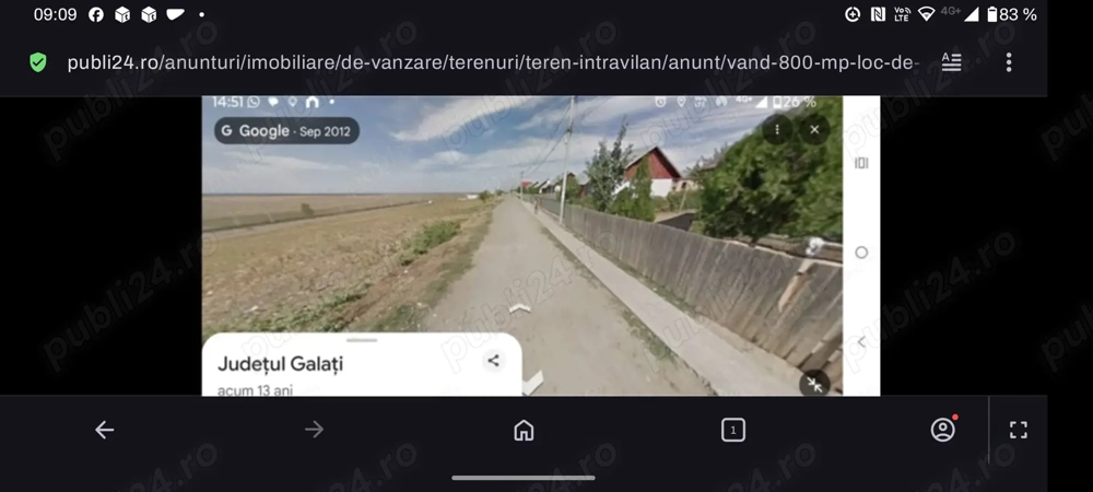 Teeren loc de casă 800 mp