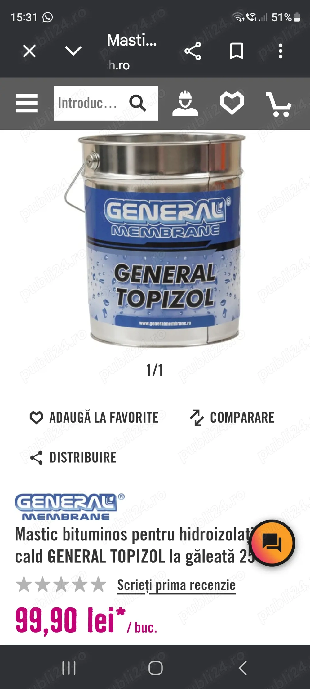 Smoala la galeata mastic 