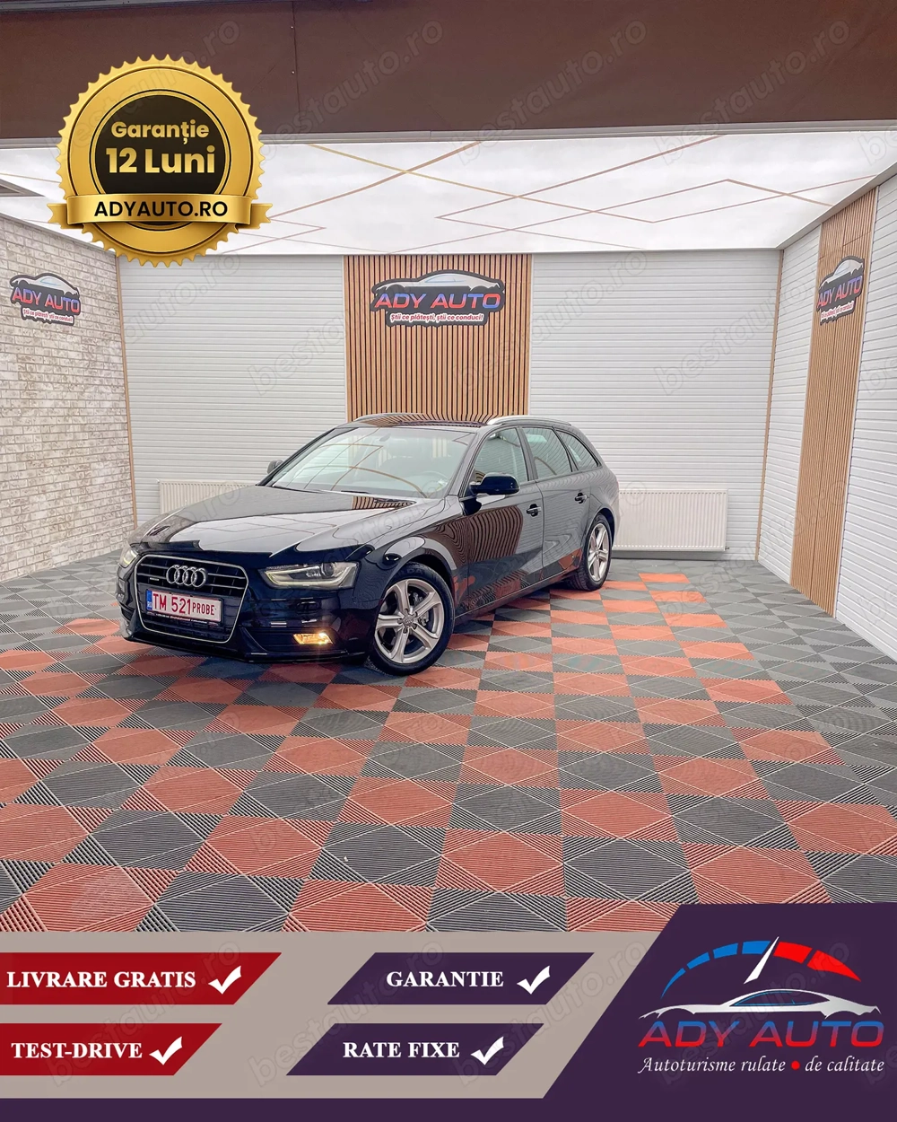 AUDI A4. Quattro. 2,0 Tdi 177 Cp. RAR+ITP. Garantie 12 luni , Livrare in toata tara 