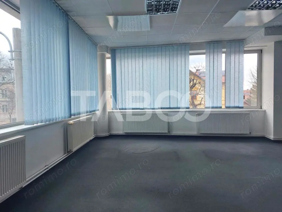 Spatiu de birouri 275 mp 3 camere etaj 1 autorizat ISU Sibiu