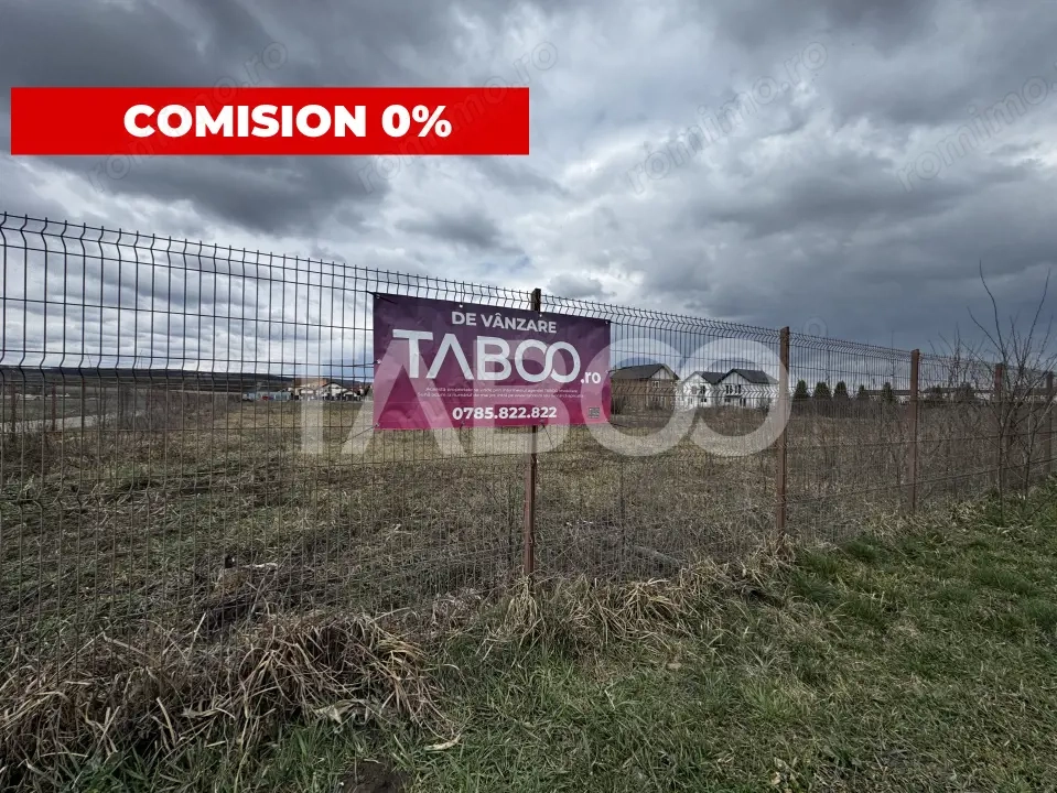 Teren intravilan de constructii 604 mp PUZ utilitati Sura Mica Sibiu