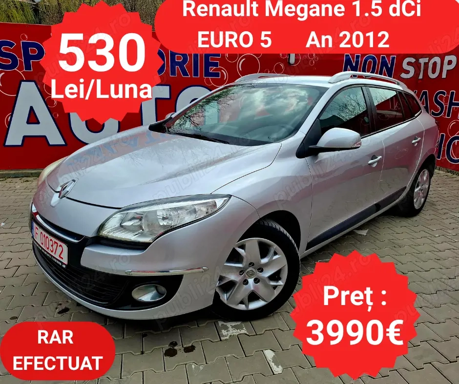 Renault Megane 1.5 dCi - RATE de la 530 Lei pe Luna