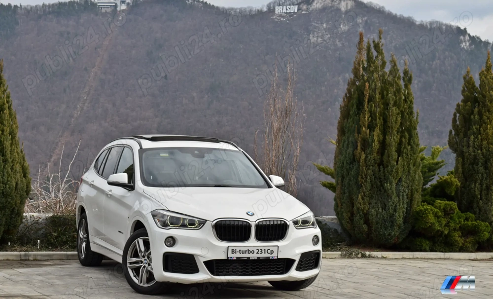 BMW X1 2.5D Bi-Turbo 231CP  X - D R I V E (4x4 PERMANENT)  Pachet M int ext camera marsarier panoram
