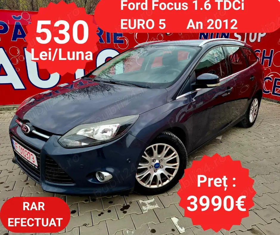Ford Focus 1.6 TDCI Titanium - RATE de la 530 Lei pe Luna
