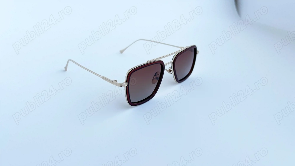 Ochelari de soare Dita Flight Polarizati - Rama aurie Lentile maro degrade