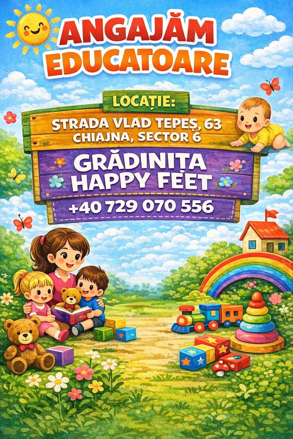 Ne cautăm colega la gradinita Happy Feet, Chiajna