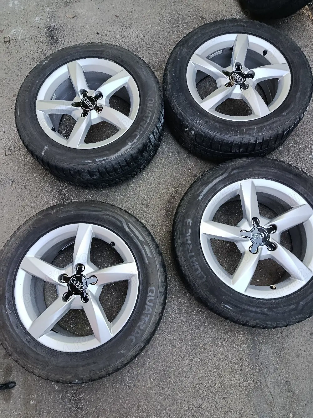 Jante audi vw 5x112 16 anvelope  225 55 16,  5-6mm 