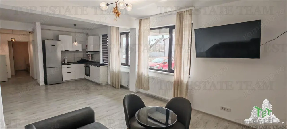 Apartament de 2 camere in bloc nou (  2 etaje ) la cheie, cu toate utilitatile si loc de parcare zon